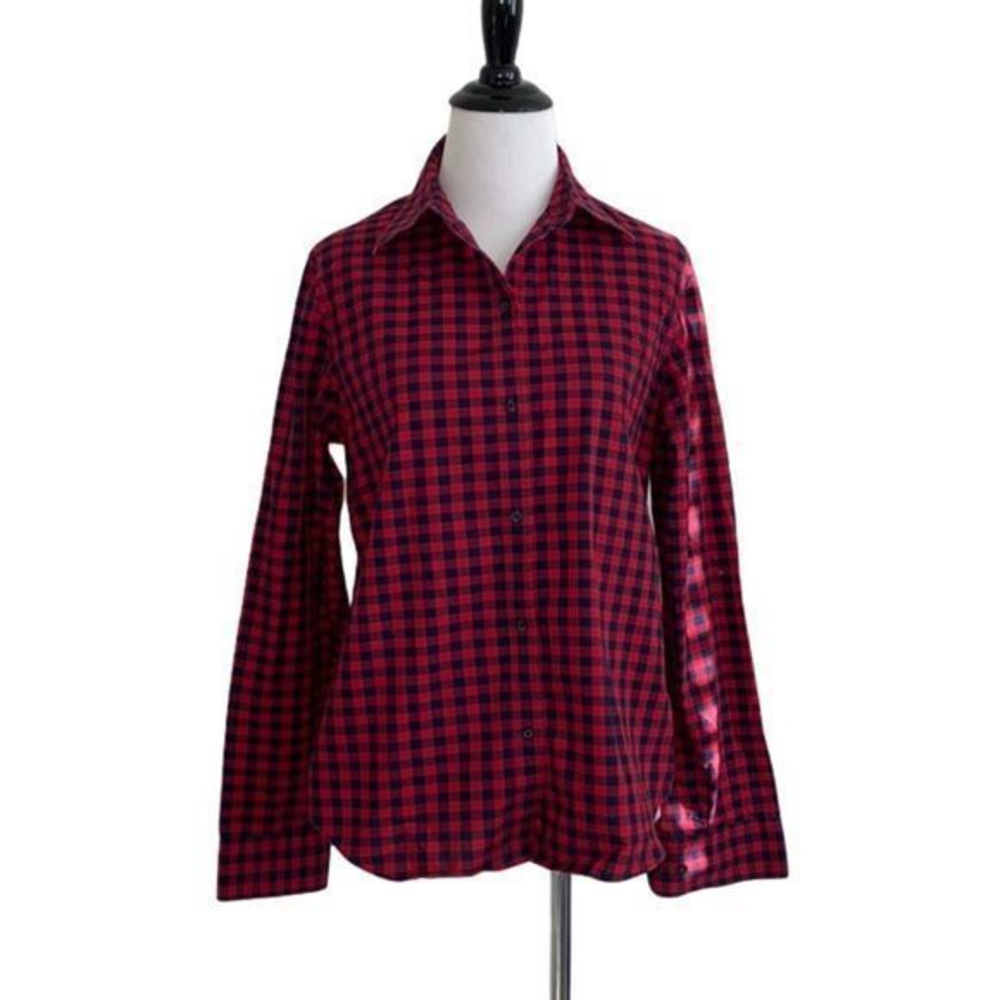 5/$30 🎈 Chaps medium women’s plaid button down‎ blouse